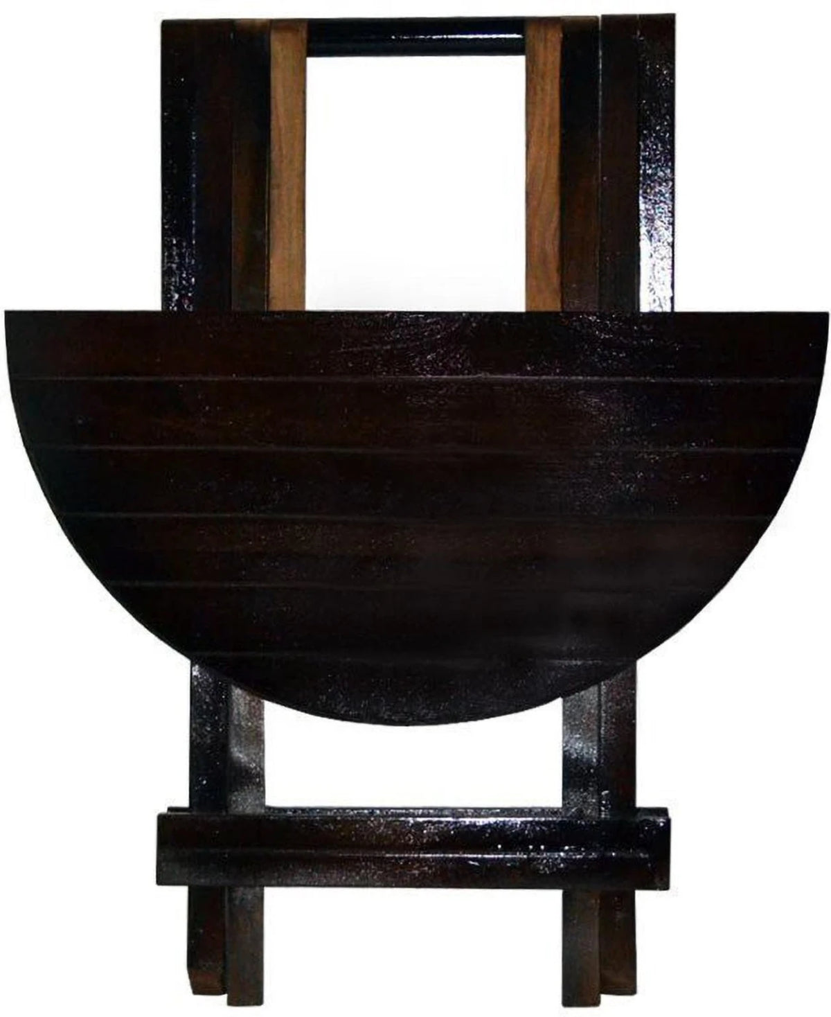 Solid Sheesham Wood Round Folding Coffee Table