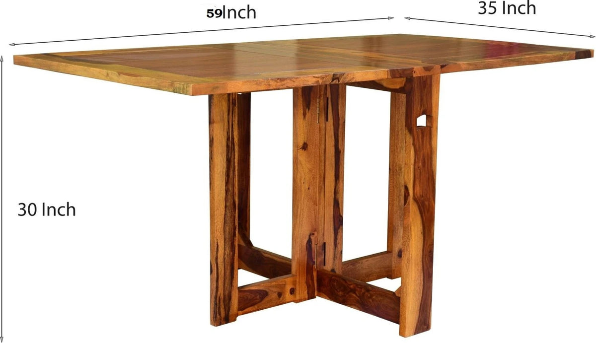 6 Seater Sheesham Wood Dining Table Set