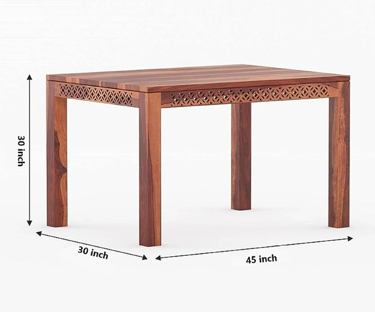 Homelry Solid Sheesham Wood 6 Seater Dining Table Set