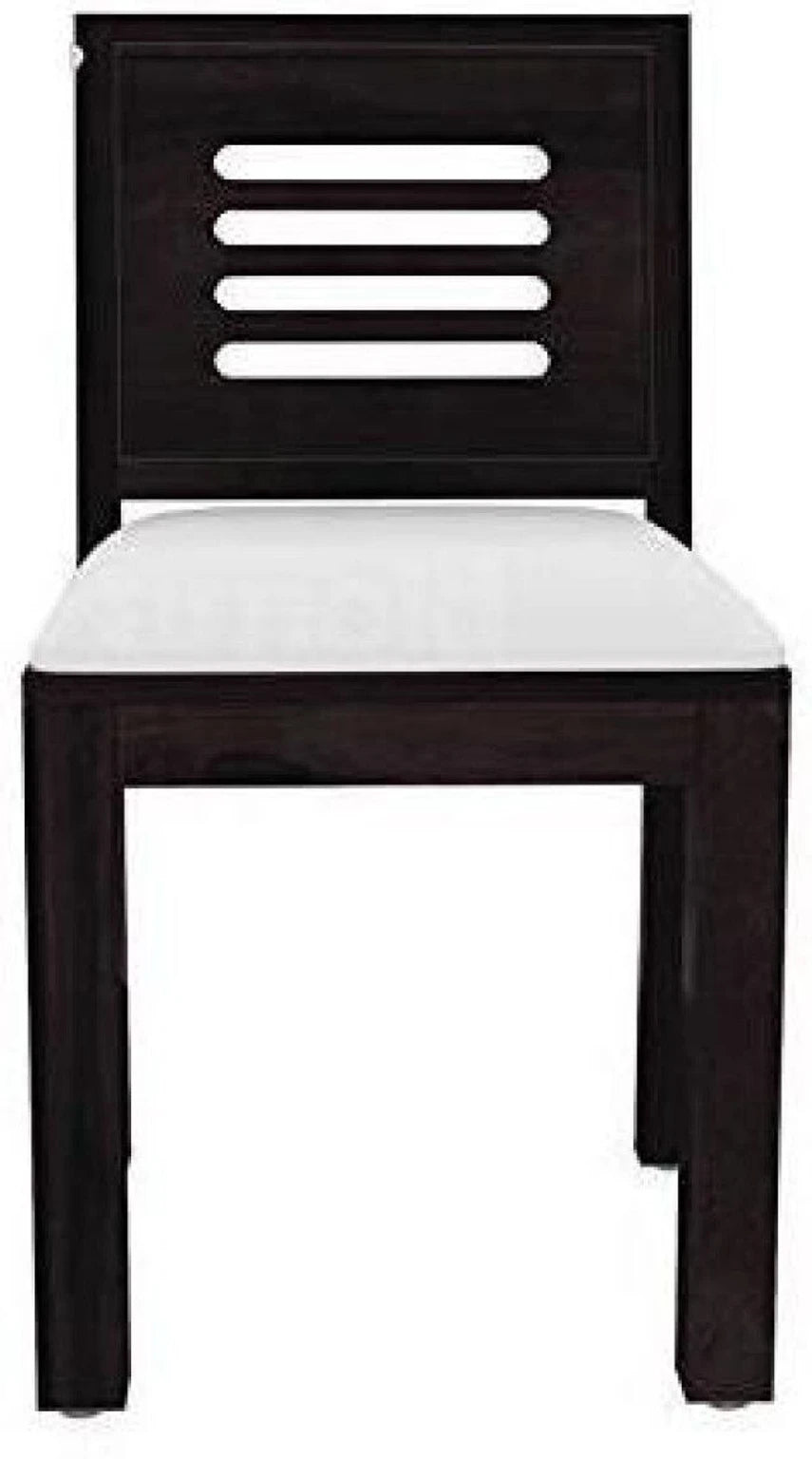Off-White Cushion Wooden Dining Chair