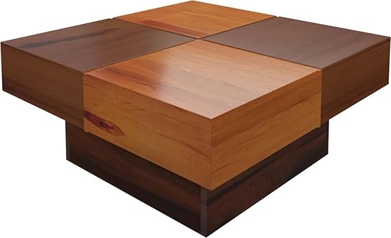 Solid Wood Coffee Table Set for Living Room
