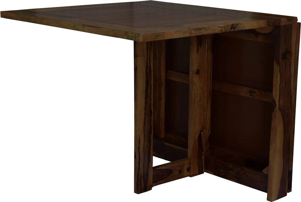 6 Seater Sheesham Wood Dining Table – Walnut Finish