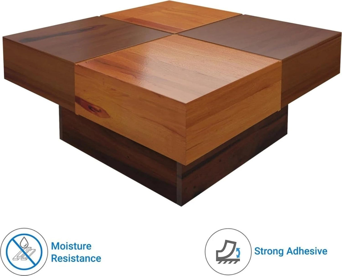 Solid Wood Coffee Table Set for Living Room